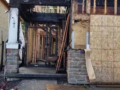 Home Exterior Fire Damage Repair