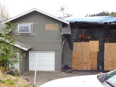 Home Exterior Fire Damage Restoration