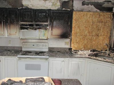 Home Kitchen Fire Damage Restoration