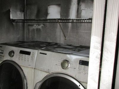 Home Laundry Room Fire Damage Repair
