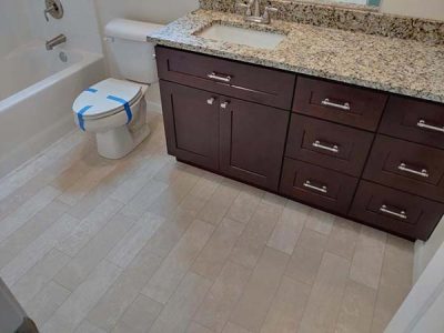 Residential Bathroom Fire Damage Repair